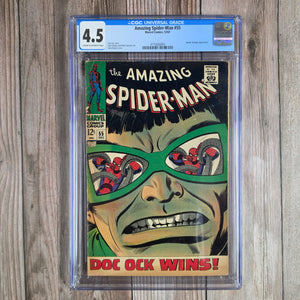 Amazing Spider-Man #55 CGC 4.5 Iconic cover art by John Romita Sr. (cert 6004)