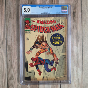 Amazing Spider-Man #34 CGC 5.0 2nd appearance of Gwen Stacy (cert 5005)