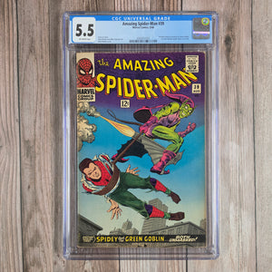 Amazing Spider-Man #39 CGC 5.5 Green Goblin and Spider-Man discover one another's identities (cert 7003)