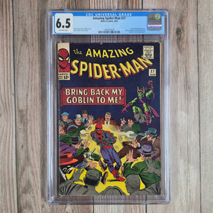 Amazing Spider-Man #27 CGC 6.5 Death of Crime Master (cert 5004)