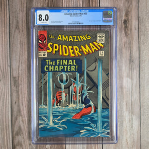 Amazing Spider-Man #33 CGC 8.0 Debut of new power, Spider-Man displays incredible strength (cert 6002)