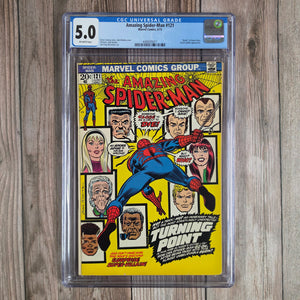 Amazing Spider-Man #121 CGC 5.0 Death of Gwen Stacy, neck unintentionally snapped as Spider-Man attempted to rescue her (cert 5011)