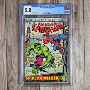 Amazing Spider-Man #119 CGC 5.0 Battle of Spider-Man vs the Hulk, part one (cert 6011)