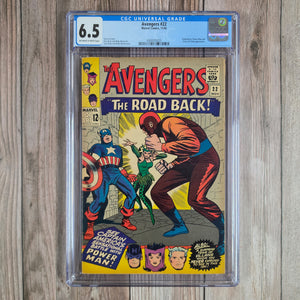 Avengers #22 CGC 6.5 Enchantress, Power Man, and Circus of Crime appearance (cert 5020)