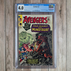 Avengers #17 CGC 4.0 Minotaur and Mole Man appearance (cert 5019)