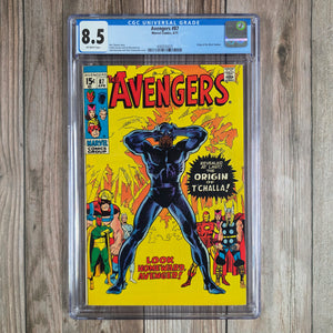 Avengers #87 CGC 8.5 Origin of Black Panther (cert 5025)