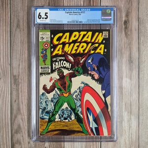 Captain America #117 CGC 6.5 1st appearance and origin of the Falcon, Sam Wilson, the first African-American superhero in mainstream comics (cert 5018)