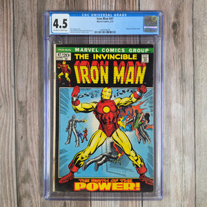Iron Man #47 CGC 4.5 Origin of Iron Man retold (cert 6002)
