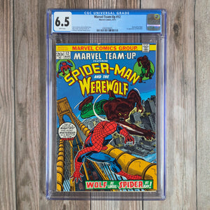 Marvel Team-Up #12 CGC 6.5 WP First team-up of Spider-Man and Werewolf by Night (cert 6005)