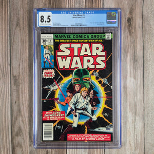 Star Wars #1 CGC 8.5 1st appearance of Darth Vader, Luke, Leia & MORE! (cert 8002)