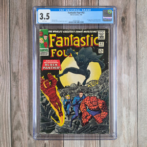 Fantastic Four #52 CGC 3.5 WP 1st appearance of the Black Panther, T'Challa, king of Wakanda (cert 7002)