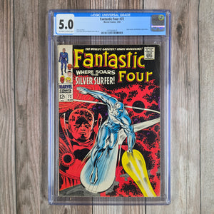 Fantastic Four #72 CGC 5.0 Iconic cover art by Jack Kirby (cert 6017)