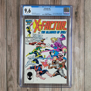 X-Factor #5 CGC 9.6 WP 1st cameo appearance of Apocalypse (cert 6022)