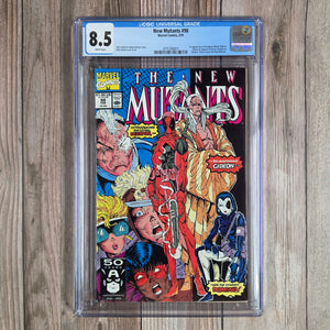 New Mutants #98 CGC 8.5 1st appearance of Deadpool, a subject of the Weapon X program (cert 6011)