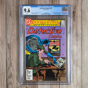 Detective Comics #572 CGC 9.6 WP Guest appearance of Sherlock Holmes (cert 6020)