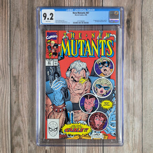 New Mutants #87 CGC 9.2 1st full appearance of Cable (cert 6008)