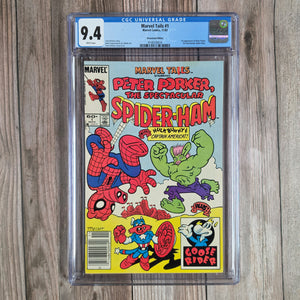 Marvel Tails #1 CGC 9.4 WP News Stand Edition, 1st appearance of Peter Porker, the Spectacular Spider-Ham (cert 6016)
