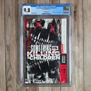 Something is Killing the Children #11 CGC 9.8 Simmonds Variant Cover 1:100, Department of Truth #1 cover homage