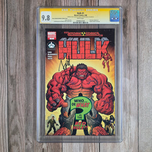 Hulk #1 CGC 9.8 WP SS Signed by Jeph Loeb Hero Initiative/Atomic Comics Cover 1st Appearance of Red Hulk, LOW PRINT (Cert 2008)