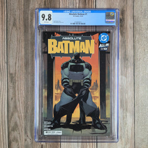 Absolute Batman #1 CGC 9.8 WP 1st Appearance of Absolute Batman, Alfred Pennyworth (MI6), Joker (Cameo) and the Party Animals (Cert 0015)