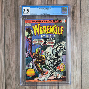 Werewolf By Night #32 CGC 7.5 1st appearance and origin of Moon Knight (Cert 2003)