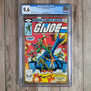 G.I. Joe: A Real American Hero #1 CGC 9.6 WP 1st team appearance of G.I. Joe and Cobra, 1st appearance of Snake-Eyes, Scarlett, Cobra Commander, and Baroness (Cert 2003)