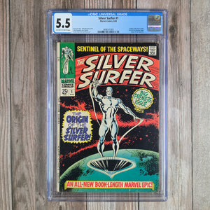 Silver Surfer #1 CGC 5.5 1st appearance of Shalla-Bal, Origin of the Silver Surfer, Origin of the Watchers (Cert 1003)