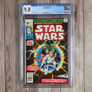 Star Wars #1 CGC 9.8 WP 1st Appearance of Darth Vader, Luke Skywalker, Princess Leia, C-3PO and R2-D2 (Cert 5011)