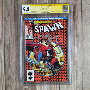 Spawn #227 CGC 9.8 WP SS Signed by Todd McFarlane Amazing Spider-Man #300 Cover Homage (Cert 2001)