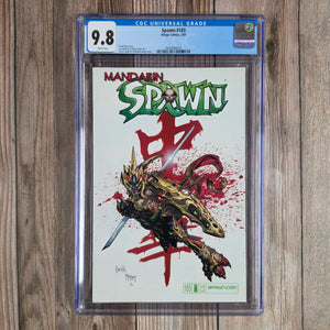 Spawn #165 CGC 9.8 WP 1st Appearance of Mandarin Spawn LOW PRINT (Cert 6012)