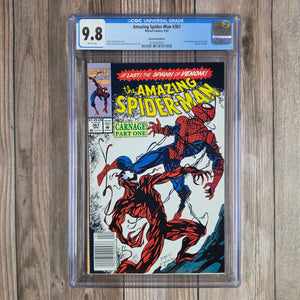 Amazing Spider-Man #361 CGC 9.8 WP 1st full appearance of Carnage NEWSSTAND EDITION (Cert 7001)