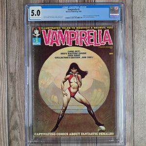 Vampirella #1 CGC 5.0 Cover Art by Frank Frazetta 1st Appearance of Vampirella (Cert 9001)