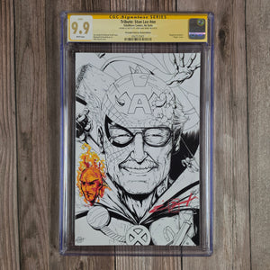 Tribute: Stan Lee #nn CGC 9.9 Pressable Defects Sketch Edition, MegaCon Exclusive (cert 0001)