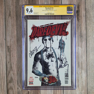 Daredevil #14 CGC 9.6 SS Ron Garney & Charles Soule, 1st cover appearance of Muse (cert 2015)