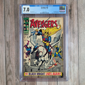 Avengers #48 CGC 7.0 1st appearance and origin of the third Black Knight, Dane Whitman in armor (cert 7004)