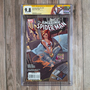 Amazing Spider-Man #601 CGC 9.8 SS J. Scott Campbell, Controversial cover art by J. Scott Campbell featuring Mary Jane Watson (cert 2001)