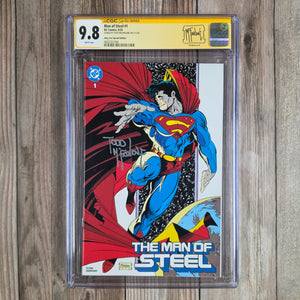 Man of Steel #1 CGC 9.8 eBay Live Special Edition, SS Todd McFarlane, Origin of Superman, reimagined (Reprint of Man of Steel #1 1986) (cert 1006)