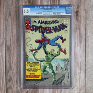 Amazing Spider-Man #20 CGC 6.5 1st appearance and origin of Scorpion, Mac Gargan appears in The Amazing Spider-Man #19 (cert 0005)