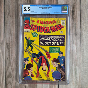 Amazing Spider-Man #12 CGC 5.5 3rd appearance of Dr. Octopus (cert 4011)