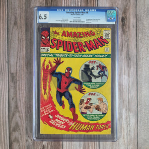 Amazing Spider-Man #8 CGC 6.5 WP 1st appearance of the Living Brain (cert 4026)