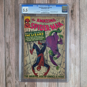 Amazing Spider-Man #6 CGC 5.5 1st appearance and origin of the Lizard (cert 0010)