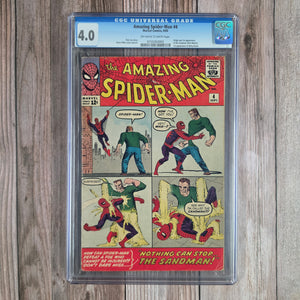 Amazing Spider-Man #4 CGC 4.0 1st appearance and origin of Sandman (cert 3003)