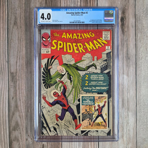 Amazing Spider-Man #2 CGC 4.0 3rd appearance of Spider-Man (cert 7001)