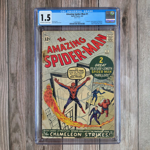 Amazing Spider-Man #1 CGC 1.5 2nd appearance of Spider-Man (cert 0001)