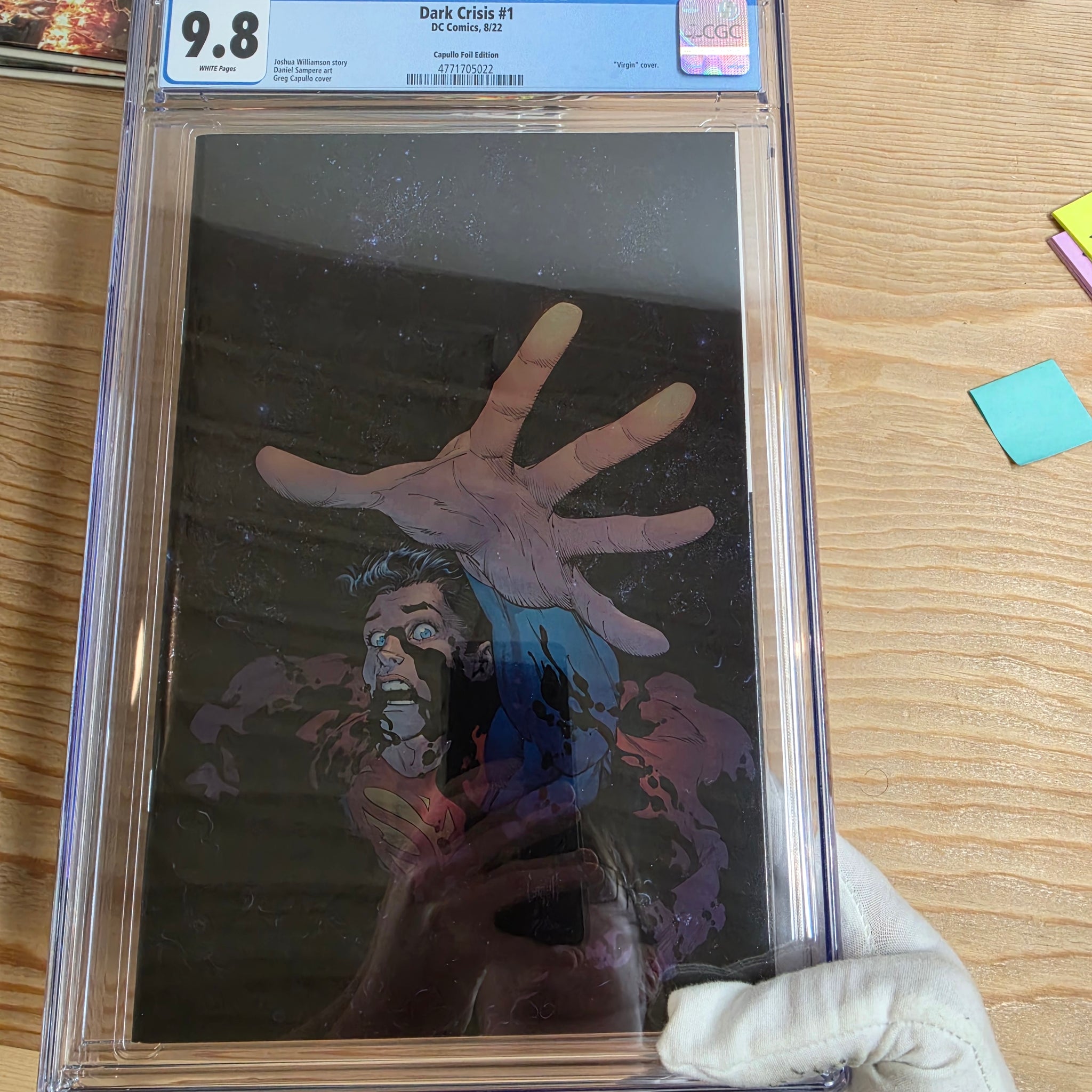 Dark Crisis #1 CGC 9.8 WP 1:100 Greg Capullo Foil Edition 