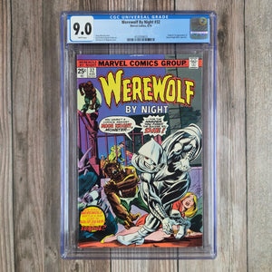 Werewolf By Night #32 CGC 9.0 WP 1st appearance and origin of Moon Knight (Cert 9023)
