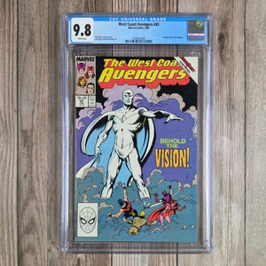 West Coast Avengers #45 CGC 9.8 WP 1st Appearance of White Vision Avengers #57 Cover Homage by John Byrne (Cert 7024)
