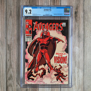 Avengers #57 CGC 9.2 1st appearance of Vision; 2nd appearance of Ultron (Cert 4017)