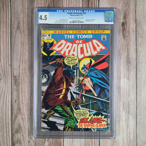 Tomb of Dracula #10 CGC 4.5 1st appearance of Blade (Cert 8022)