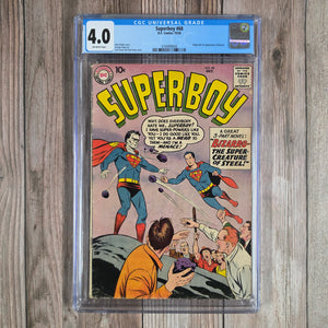 Superboy #68 CGC 4.0  Origin and 1st Appearance of Bizarro (Cert 0008)